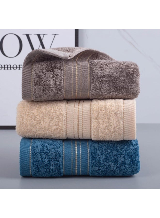 ChicAbode 3 حزمة مناشف اليد للحمام ، مناشف الوجه القطنية ، مجموعة مناشف اليد الزخرفية عالية الامتصاص للصالة الرياضية ، دش ، فندق ، سبا 34x74 سم - Image 5